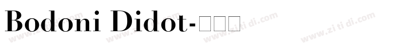 Bodoni Didot字体转换